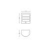 Aplica LED exterior inox Philips Python senzor miscare 6W 600lm lumina calda PC02795