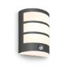 Aplica LED exterior antracit Philips Python senzor miscare 6W 450lm lumina calda PC02799