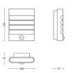 Aplica LED exterior inox Philips Raccoon senzor miscare 4W 400lm lumina calda PC02802