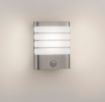 Aplica LED exterior inox Philips Raccoon senzor miscare 4W 400lm lumina calda PC02802