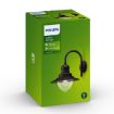 Aplica LED exterior neagra Philips Raindrop 60W E27 IP44 PC02803