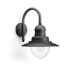 Aplica LED exterior neagra Philips Raindrop 60W E27 IP44 PC02803