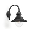 Aplica LED exterior neagra Philips Raindrop 60W E27 IP44 PC02803
