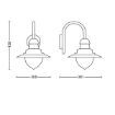 Aplica LED exterior neagra Philips Raindrop 60W E27 IP44 PC02803