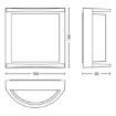 Aplica LED exterior antracit Philips Samondra 12W 1200lm lumina neutra PC02806