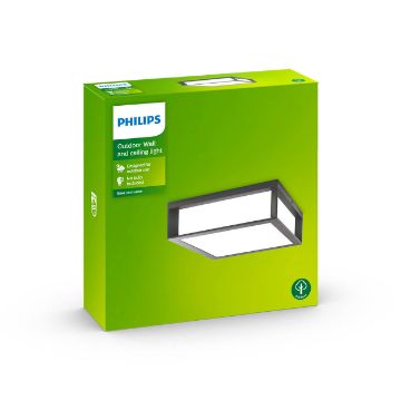 Aplica exterior antracit Philips Skies 2x42W E27 IP44 PC02810