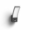 Aplica LED exterior antracit Philips Splay senzor miscare 12W 1100lm lumina calda PC02814