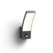 Aplica LED exterior antracit Philips Splay senzor miscare 12W 1100lm lumina calda PC02814