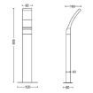 Stalp LED exterior antracit Philips Splay 12W 1100lm lumina calda PC02816