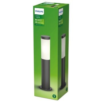 Stalp exterior antracit Philips Utrecht 20W E27 IP44 PC02824