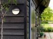 Aplica LED exterior neagra Philips Yarrow 6W 600lm lumina calda PC02828
