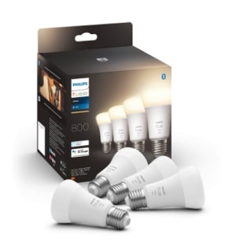 Set 4 becuri LED Philips Hue BT 9W E27 White