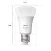 Set 4 becuri LED Philips Hue BT 9W E27 White