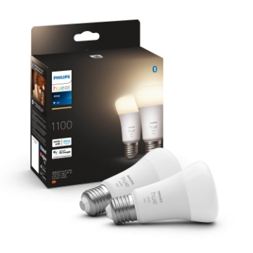 Set 2 Becuri LED Philips Hue 9.5W E27 White
