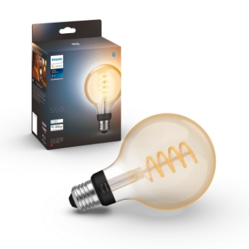Bec LED Philips Hue Vintage BT G93 7W E27 White Ambiance