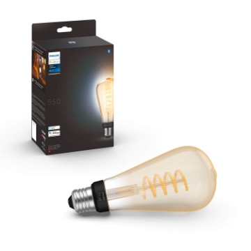 Bec LED Philips Hue Vintage BT ST72 7W E27 White Ambiance