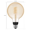 Bec LED Philips Hue Vintage BT G125 7W E27 White Ambiance