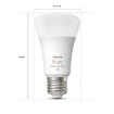 Set becuri LED Philips Hue BT 6.5W E27 White and Color Ambiance