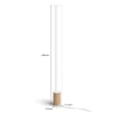 Lampadar alb Philips Hue Gradient Signe BT 29W 2550lm White and Color Ambiance