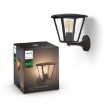 Aplica neagra exterior Philips Hue Inara 7W lumina calda