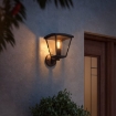 Aplica neagra exterior Philips Hue Inara 7W lumina calda