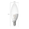 Bec LED Philips Hue BT E14 B39 5.3W 470lm White and Color Ambiance