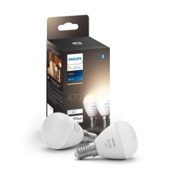 Set becuri LED Philips Hue 5.7W P45 E14 BT White