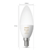 Bec LED Philips Hue BT E14 B39 5.2W 470lm White Ambiance