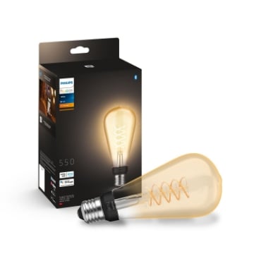 Bec LED Philips Hue Vintage E27 7.2W ST72 BT White