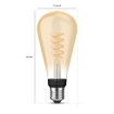 Bec LED Philips Hue Vintage E27 7.2W ST72 BT White