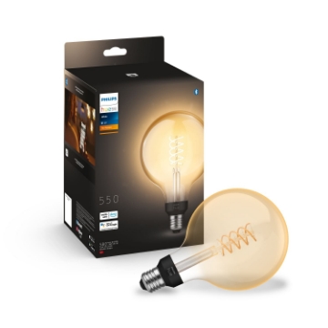 Bec LED Philips Hue Vintage E27 7.2W G125 BT White