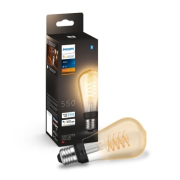 Bec LED Philips Hue Vintage E27 7.2W ST64 BT White