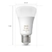 Set 3 becuri LED Philips Hue BT 6.5W E27 White and Color Ambiance