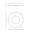 Plafoniera neagra Philips Hue Still BT 22.5W White Ambiance
