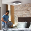 Plafoniera neagra Philips Hue Still BT 22.5W White Ambiance