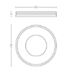 Plafoniera alba Philips Hue Being BT White Ambiance 22.5W