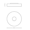 Plafoniera alba Philips Hue Fair BT 25W White Ambiance
