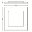 Plafoniera Philips Hue Aurelle White BT 60x60cm 39W White Ambiance
