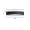 Plafoniera Philips Hue Enrave Black L White Ambiance 4116030P6