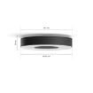 Plafoniera Philips Hue Infuse Black M White and Color Ambiance 4116330P9