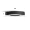 Plafoniera Philips Hue Infuse Black L White and Color Ambiance 4116430P9