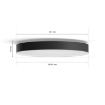 Plafoniera Philips Hue Enrave Black XL White Ambiance 4116130P6