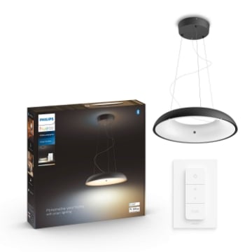 Lustra neagra Philips Hue Amaze BT White Ambiance 25W