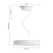 Lustra alba Philips Hue Enrave White Ambiance 4116231P6