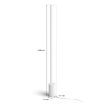 Lampadar alb Philips Hue Gradient Signe White BT White and Color Ambiance
