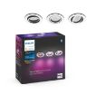 Set 3 spoturi LED Philips Hue Centura White incastrate 3x5.7W White and Color Ambiance