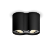 Spot aplicat Philips Hue Pillar Black BT 2x5W White Ambiance