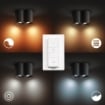 Spot aplicat Philips Hue Pillar Black BT 2x5W White Ambiance