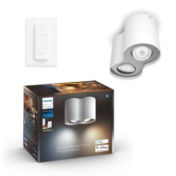 Spot aplicat Philips Hue Pillar White BT 2x5W White Ambiance