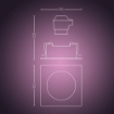 Spot incastrat aluminiu Philips Hue Centura BT 5.7W White and Color Ambiance
